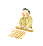IKUNAS木の家をつくる職人さんスタンプ（個別スタンプ：23）