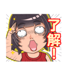 ヨロコビウーマン（個別スタンプ：11）