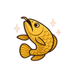 沈黙のアロワナ@SFW（個別スタンプ：1）