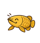 沈黙のアロワナ@SFW（個別スタンプ：2）