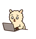 ふわふわアルパカのまいにち@SFW（個別スタンプ：13）