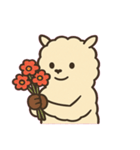 ふわふわアルパカのまいにち@SFW（個別スタンプ：16）