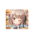 ピンクマフラーみなみアニメーション（個別スタンプ：4）