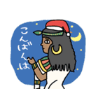 エジプト壁画で年末年始★pocaママ（個別スタンプ：5）