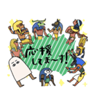 エジプト壁画で年末年始★pocaママ（個別スタンプ：40）