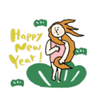 名画の年末〜年始・正月と日常使いスタンプ（個別スタンプ：11）