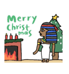 エジプト達のクリスマス〜年末年始編（個別スタンプ：1）