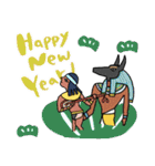 エジプト達のクリスマス〜年末年始編（個別スタンプ：11）