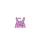 ピンクうさぎのうーさん（個別スタンプ：2）