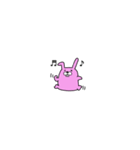 ピンクうさぎのうーさん（個別スタンプ：6）