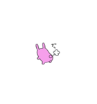 ピンクうさぎのうーさん（個別スタンプ：8）