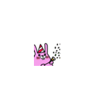 ピンクうさぎのうーさん（個別スタンプ：10）