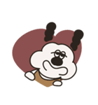 白いおいぬの彼氏（個別スタンプ：1）