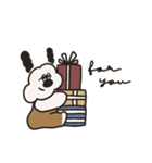 白いおいぬの彼氏（個別スタンプ：26）