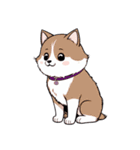 犬の日スタンプ♡ふんわりアニメ犬たち（個別スタンプ：18）