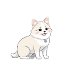 犬の日スタンプ♡ふんわりアニメ犬たち（個別スタンプ：32）