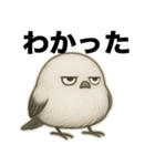 太々しい鳥（シマエナガ）（個別スタンプ：17）