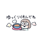 おかっぱめがねの小さめスタンプ/秋（個別スタンプ：36）