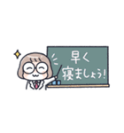 おかっぱめがねの小さめスタンプ/秋（個別スタンプ：40）