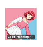 80年代アニメ風ガールズ☆レトロスマイル（個別スタンプ：20）
