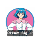 80年代アニメ風ガールズ☆レトロスマイル（個別スタンプ：40）