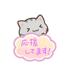 小さいアメショ☆吹き出し（個別スタンプ：24）