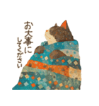 やさしく丁寧な秋冬の動物スタンプ（個別スタンプ：13）