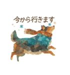 やさしく丁寧な秋冬の動物スタンプ（個別スタンプ：27）