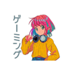 クールなお姉さん★ゲーマーライフ（個別スタンプ：1）
