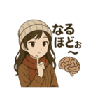 冬のチョコレート少女スタンプ（個別スタンプ：29）