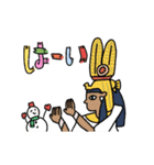 動くエジプトの年末年始★pocaママ（個別スタンプ：15）