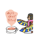 動くエジプトの年末年始★pocaママ（個別スタンプ：19）