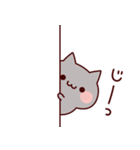 飛び出す♪ラブラブ♡モノクロにゃんこ（個別スタンプ：10）