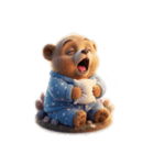 太っちょクマちゃんの日常（個別スタンプ：15）