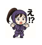 和風くのいちスタンプ、しとやか忍者の日常（個別スタンプ：21）