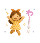 ふんわりGIRL♡挨拶とリアクション♪（個別スタンプ：19）