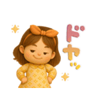 ふんわりGIRL♡挨拶とリアクション♪（個別スタンプ：20）