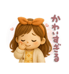 ふんわりGIRL♡挨拶とリアクション♪（個別スタンプ：29）