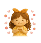ふんわりGIRL♡挨拶とリアクション♪（個別スタンプ：31）