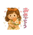 ふんわりGIRL♡挨拶とリアクション♪（個別スタンプ：33）