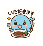 ハッピーくじら、毎日をスマイルに（個別スタンプ：18）