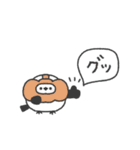 ちびっこシマエナガ◎秋のあいさつ #2（個別スタンプ：1）