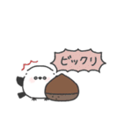 ちびっこシマエナガ◎秋のあいさつ #2（個別スタンプ：24）