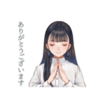 清楚な女の子の優しい敬語（個別スタンプ：12）