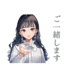 清楚な女の子の優しい敬語（個別スタンプ：19）