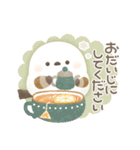 優しい秋の日常＊もちっと！シマエナガさん（個別スタンプ：36）