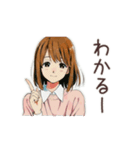 動く！ふつうの女の子スタンプ（個別スタンプ：10）