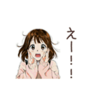 動く！ふつうの女の子スタンプ（個別スタンプ：19）