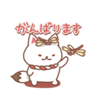 キツネの日々色々4（秋の白狐）（個別スタンプ：15）