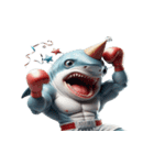 爆笑ボクシングサメは毎日パンチ中,（個別スタンプ：6）